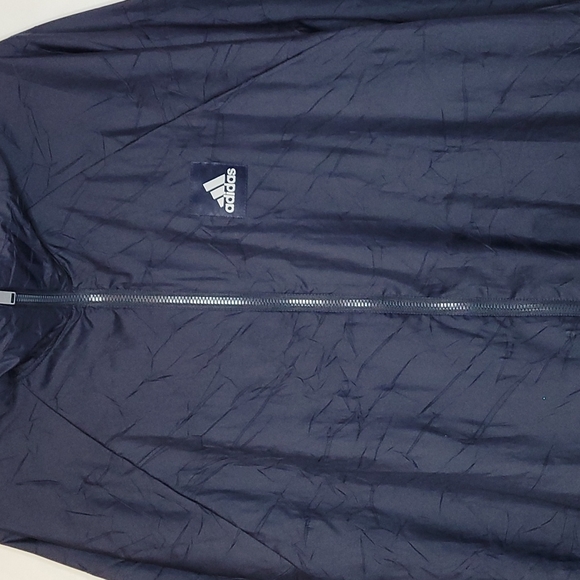 💰NWT! ADIDAS ▪︎ MEN'S NAVY WINDBREAKER JACKET ▪︎ SIZE XL - Picture 2 of 9
